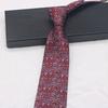 Vestido Casual Jacquard Retro Hilo Teñido Azul Verde Caballero 8cm Corbata Marrón Patrón Escenario Novio