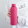 Botella de Agua Deportiva de Boca Pequeña Estilo Americano Transfronteriza con Pintura de Goma, Vaso Aislado de Acero Inoxidable 304, Botella de Agua Mate para Senderismo al Aire Libre