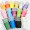 Copo de papel colorido espesso descartável DIY copo de papel monocromático copo de papel de cor sólida de comércio exterior copo de papel de desenho infantil