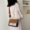 Venta al por mayor Otoño e Invierno Celebridad de Internet Ins Bolsos para Mujer 2025 Nuevo Estilo Coreano de Hombro Cruzado Moda Color Contraste Esmerilado Bolso Cuadrado Pequeño
