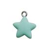 Colgante de resina con forma de crema y pegamento, con forma de estrella de cinco puntas, de color caramelo, ideal para llaveros y accesorios de joyería.