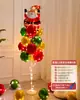 Decoración Navideña Luminosa Mesa Globos Flotantes Árbol de Navidad Tienda con Escaparate Flotante Atmósfera Festiva Arreglo de Escena de Disfraces