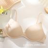 Ropa interior de verano fina sin costuras de seda helada estilo japonés para mujer, realza y levanta el busto pequeño, sujetador inalámbrico transpirable ajustable