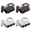 Isqueiro do carro um arrastar dois pontos três carro multi-função de carregamento do telefone móvel USB carregador de carro 12v24v adaptador plug