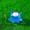 Figuritas de monstruos en miniatura, adorables, que brillan en la oscuridad y con un solo ojo - Accesorios decorativos DIY, perfectos para paisajes en miniatura, escritorios o interiores de automóviles