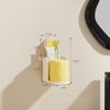 Portacepillos de Dientes con Ventosa Sin Taladrar Montado en la Pared Portacepillos de Dientes Baño Vaso para Enjuague Bucal Cepillo de Dientes Vaso para Dientes Estante para Pasta de Dientes