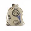 Bolsa de algodón estampada, bolsa de tela con cordón de algodón y lino, repelente de mosquitos, para guardar joyas, regalos, estilo pastoral, pequeña.