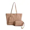 Bolsa Casual Retro de Ombro Grande Capacidade Estilo Coreano para Mulheres 2025 Nova Bolsa Tote Colorida Lisa para Estudante Universitário
