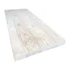 Tablero de Mesa de Madera Maciza, Tablero de Madera de Olmo Viejo, Barra de Cocina de Madera de Pino Natural, Pieza Entera con Bordes Naturales, Tablero para Ventana de Mirador
