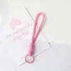 Estilo Ins Lanyard de Celular Alça de Pulso Acessório de Brinquedo Porta-copos de Celular Trançado Leque de Mão Trançado Lanyard de Nó Forte