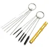 Cepillo de limpieza para pistola pulverizadora herramienta de limpieza para bolígrafo pulverizador cepillo de limpieza para bolígrafo pulverizador rascador de aguja pasante rascador de aguja pasante de boquilla
