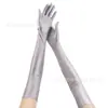 Luvas femininas de verão finas de elastano direto da fábrica 55cm protetor solar para andar luvas de condução luvas decorativas para casamento