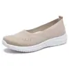 Zapatos de Mujer Personalizados Transfronterizos para Primavera y Verano, Zapatos Bajos sin Cordones de Suela Blanda para Madres de Mediana Edad y Mayores, Cómodos y Ligeros