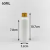 Lugar 20 30 60ml botellas de plástico oscuras botellas separadas tapa de aluminio botella botella de reactivo botella de líquido Botella blanca pequeña para medicamentos