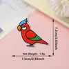 Nuevos Parches de Tela de Loro de Dibujos Animados, Lindos Accesorios de Ropa de Animales, Parches Decorativos Bordados de Loro Pequeño, Accesorios Listos para la Venta
