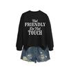 No Amigable No Europeo y Americano Cómodo Nuevo para Mujer Deseo Exportación Transfronteriza Sudadera Base Otoño e Invierno