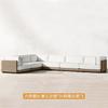 Juego de Sofá de Teca para Exterior Patio Balcón Interior Terraza de Villa Muebles de Ocio de Madera Maciza
