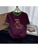 Camiseta de Algodón Elegante con Bloques de Color y Manga Corta para Mujer con Cuello Colorido, Camiseta Básica Versátil de Moda para Primavera y Verano