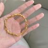 Pulsera Geométrica Fragmentada de Plata de Ley 925 con Perla para Mujer, Diseño de Nicho, Moderna y Versátil, Transfronteriza