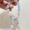 Pulsera Popular de Jade Mariposa Estilo Hada para Mujeres, Diseño de Nicho, Pulsera Estilo Bosque Dulce de Cuentas de Colores para Estudiantes