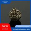 Pingente Flor Oca de Latão Pingente Bola Flor Oca de Latão Botão Estilo Chinês Pingente para Mala Roupas Fivela de Sapato