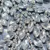 Moda Europea y Americana Cinta Estéreo con Dorso de Diamantes en Forma de Hoja Decoración de Vestido de Boda Accesorios DIY