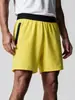 Shorts Casuais Esportivos Americanos de Verão Masculino Camada Única Tecido Secagem Rápida Cor Sólida Corrida Fitness Acima do Joelho