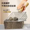 Pala para arena de gato dos en uno metal acero inoxidable agujero fino pala para heces de gato arena mineral arena de tofu pala de red pala para heces grandes artefacto