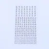 Adesivos de Diamante Decorativos de Cristal DIY para Crianças Tamanho Facial Especificação Adesivos de Diamante de Cristal Acrílico Adesivos de Gema Branca