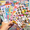 Livro de Adesivos Yuxian Prévia de Cores: Padrão Versátil Estilo Vintage Material para Diário Adesivo Decorativo DIY Livro de Adesivos para Colagem
