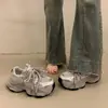 Zapatos de Plataforma Gruesa Estilo Papá Populares para Mujer, Zapatos de Verano para Aumentar la Altura para Mujeres Bajitas, Nuevo Modelo 2026, Tenis Casuales de Malla Transpirable