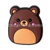 Charms de Sapato Squishmallow de Brinquedo Borracha Macia de PVC Decoração de Sapato de Jardim Acessórios de Sapato de Porco Fofo
