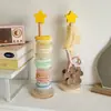 Organizador de Gomas para el Cabello Creativo con Soporte de Exhibición Organizador de Escritorio Madera Maciza Pinza de Tiburón para Gomas del Cabello Estante de Almacenamiento de Accesorios para el Cabello