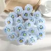 Flores Artificiales de Rosa de Té de 5cm Flores de Rosa Pequeñas Accesorios para Pasadores DIY Fabricación de Guirnaldas de Novia Flor al por Mayor