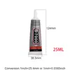 Cola B7000 Multiespecificação para grampos de cabelo DIY, acessórios de cabelo com bico de agulha, cola para reparo de tela de celular, Super Cola
