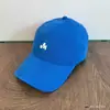 Gorra de Béisbol Retro Japonesa Sencilla Bordada con la Letra m con Hebilla de Cuero Ajustable, Gorra Lavada de Color Sólido con Visera de Pato, Versátil para Parejas