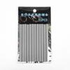 Meilong Equipo de Ciclismo Bicicleta de Carretera Montaña Fixed-Gear Tiras de Radios de Acero Tiras de Advertencia Radios Reflectantes Gris