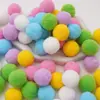 Poliéster Color Alta Elasticidad Pompon Bola de Felpa Pequeña Niños de Jardín de Infancia DIY Decoración Hecha a Mano Material Accesorios Pompon Pequeño