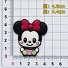 Parche de Goma Suave de PVC de Ratón Sentado de Dibujos Animados Accesorios DIY para el Hogar, Coche, Funda de Teléfono, Bolso y Zuecos