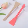 Pincel de Maquiagem Dupla Face para Máscara Facial Silicone Máscara Stick com Espátula para Aplicar Máscara de Lama Pincel Multifuncional para Máscara