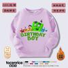 Ropa de bloques de construcción digitales Numberblocks Suéter de manga larga para niño con forro polar camiseta infantil de dibujos animados moderna otoño e invierno
