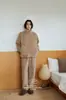 Kexika Conjunto de Pijama con Capucha y Cremallera para Hombre Mejorado, Forrado de Felpa y Espesado Coral Fleece Conjunto de Dos Piezas para Estar en Casa