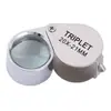 Lupa Portátil Mini Plegable de Mano 30X21mm para Tasación de Joyería, Todo Metal, Alta Magnificación, Alta Definición, 10X