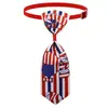 En stock Mascota Nuevo Bandera Americana Día de la Independencia Gato Perro Corbata Corbata Collar Accesorios Lazo Suministros para Mascotas