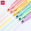 Plumón Marcador Deli S627 de Doble Punta, Marcador de Doble Punta Colorido para Resaltar, Pluma de Dibujo Artístico, Juego de Plumas de Color