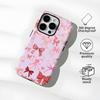 Capa Protetora Ins Bow para iPhone 16 Vitality Girl Rosa Capa de Celular Apple 17 Filme e Capa Dois-em-Um