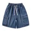 Nuevos Jeans de Pierna Recta Sueltos Estilo Hong Kong para Hombre, Versátiles, Multicolor, Elásticos, Lavados, Longitud Media, Nueva Colección Primavera/Verano 2026