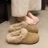 Pantuflas Suaves Birkenstock para Mujer Ropa de Exterior 2026 Estilo Coreano Trendy Chic Invierno Nueva Llegada Algodón con Felpa Caliente Antideslizante