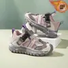 Zapatos de Algodón para Niños, Nuevo Estilo de Invierno, Forrados de Felpa, Cálidos, Zapatillas Deportivas para Niñas, Zapatillas Ligeras para Niños Mayores, Zapatos Deportivos Cómodos para Niños