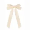 Horquillas de terciopelo con lazo de venta caliente transfronterizas para niños, pinzas para el pelo pequeñas y sencillas estilo francés, accesorios para el pelo al por mayor para puestos